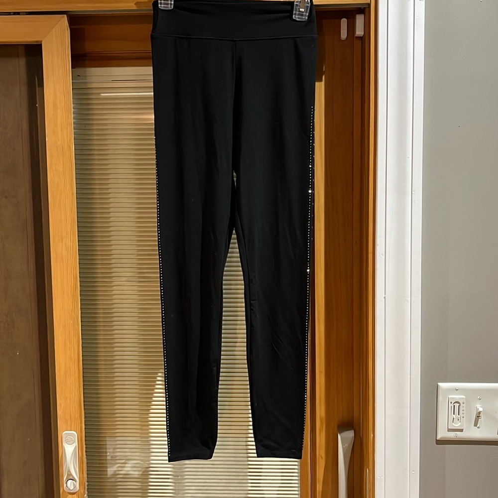 Vocal Black studded leggings - size small